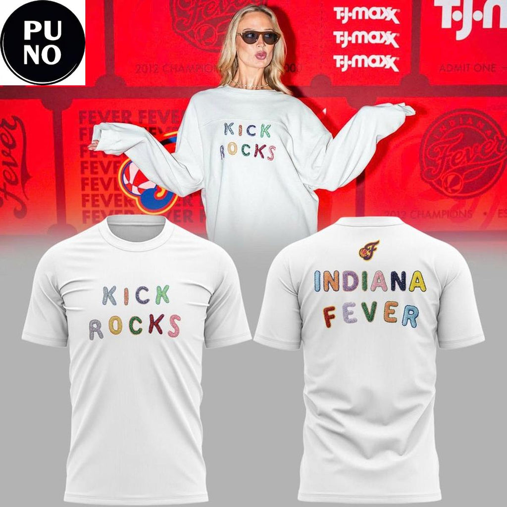 Indiana Fever 2026 Kick Rocks Hoodie Shirt