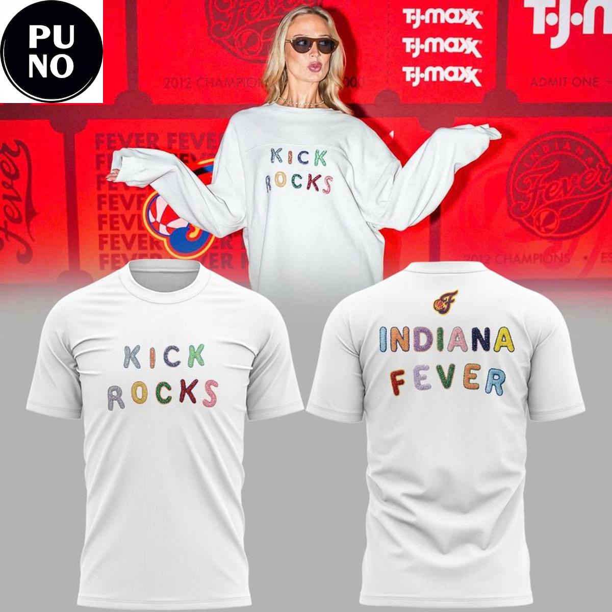Indiana Fever 2026 Kick Rocks Hoodie Shirt