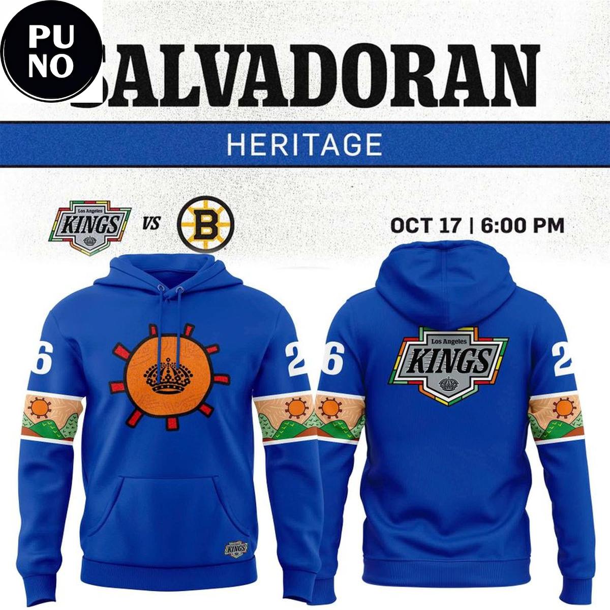 Los Angeles Kings x Salvadoran Heritage Night 2026 Hoodie T-Shirt