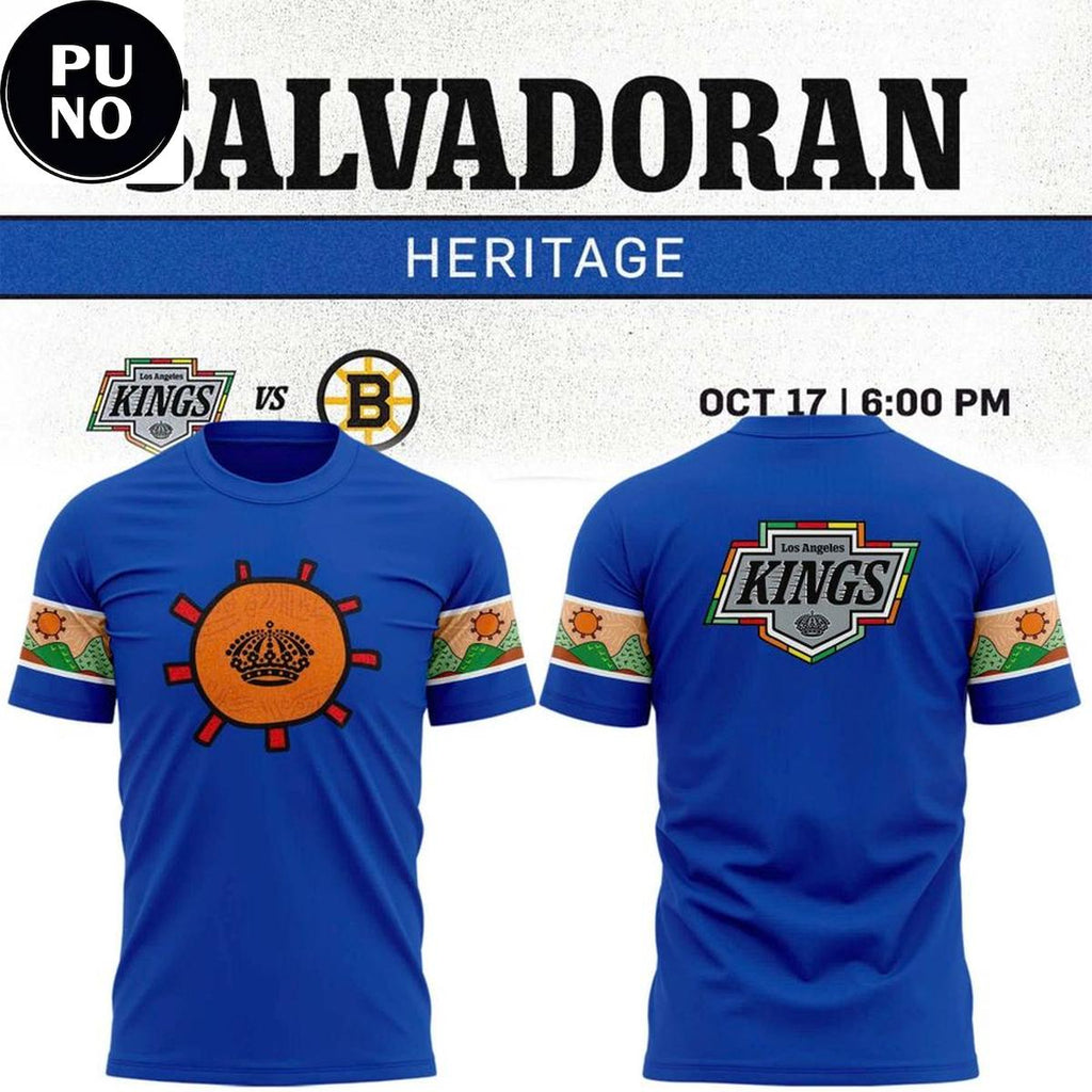 Los Angeles Kings x Salvadoran Heritage Night 2026 Hoodie T-Shirt