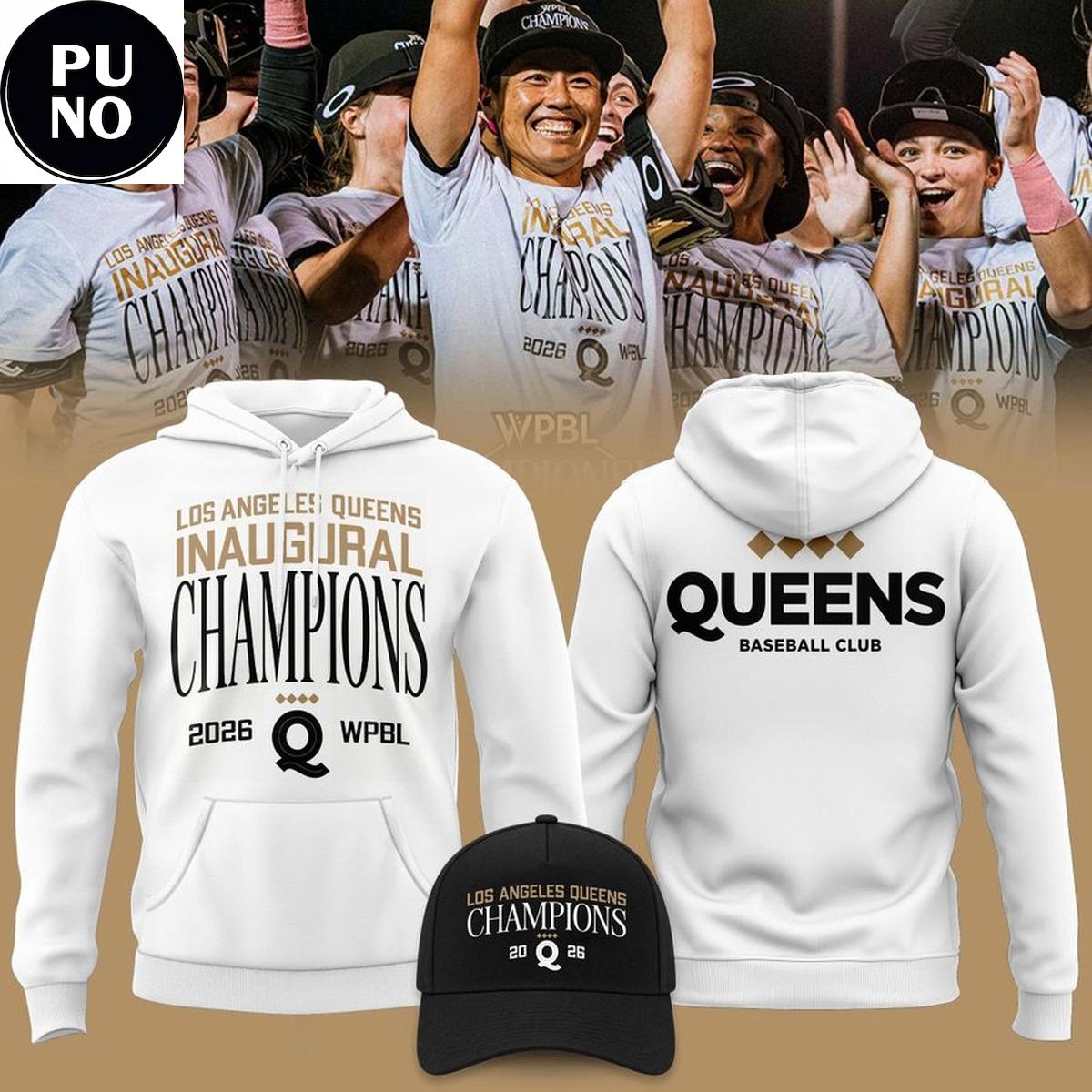 Los Angeles Queens 2026 WPBL Inaugural Champions Hoodie T-Shirt
