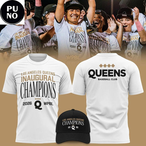 Los Angeles Queens 2026 WPBL Inaugural Champions Hoodie T-Shirt