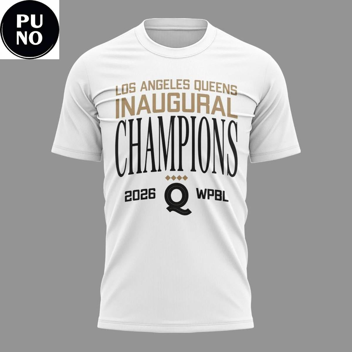 Los Angeles Queens 2026 WPBL Inaugural Champions Hoodie T-Shirt
