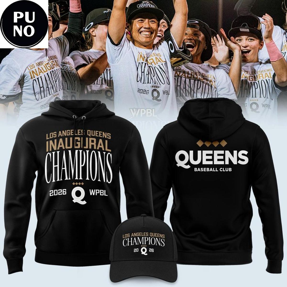 Los Angeles Queens 2026 WPBL Inaugural Champions Hoodie T-Shirt