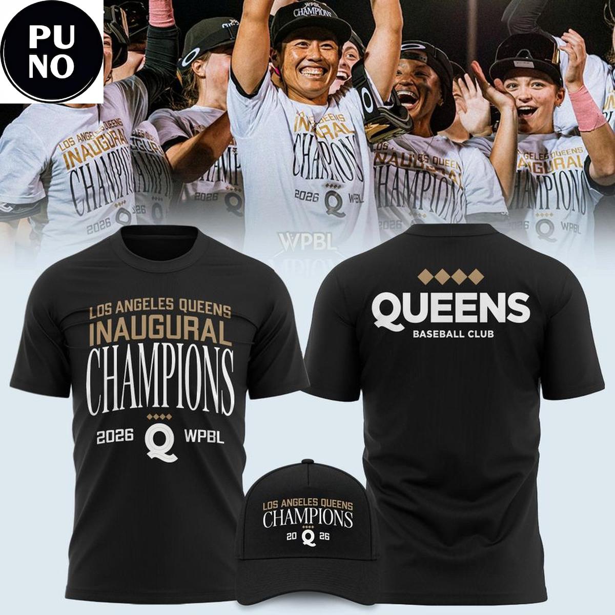 Los Angeles Queens 2026 WPBL Inaugural Champions Hoodie T-Shirt