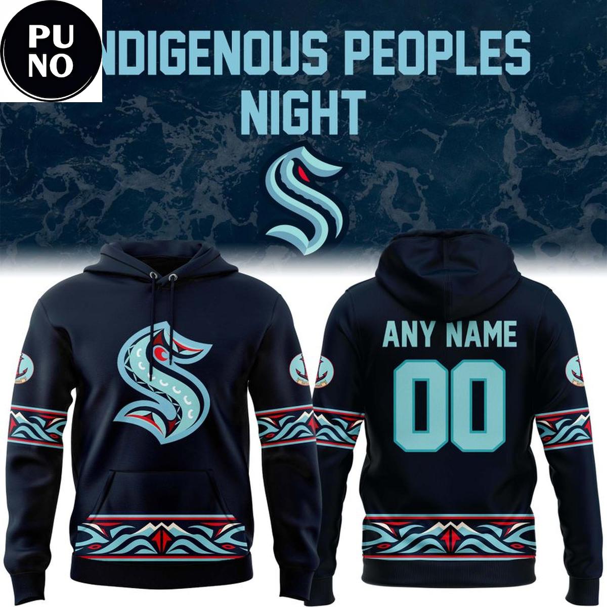 Seattle Kraken x Indigenous Peoples Night 2026 Personalized Hoodie T-Shirt