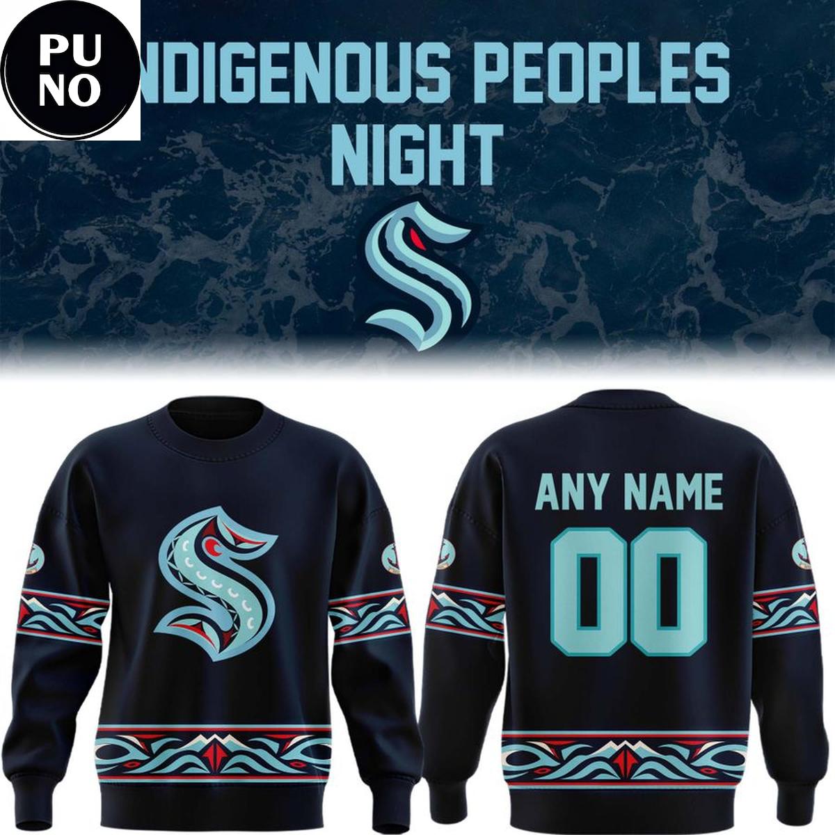 Seattle Kraken x Indigenous Peoples Night 2026 Personalized Hoodie T-Shirt