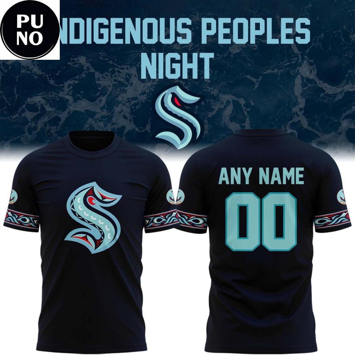 Seattle Kraken x Indigenous Peoples Night 2026 Personalized Hoodie T-Shirt